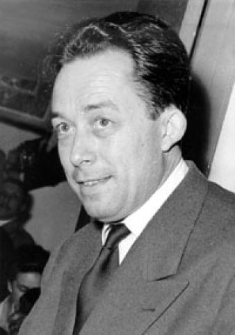 Albert Camus primeşte Premiul Nobel pentru Literatură