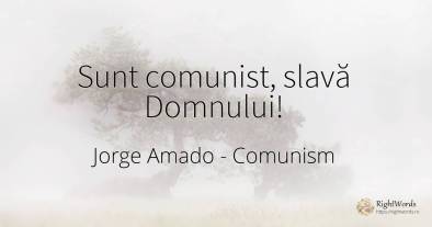 Sunt comunist, slavă Domnului!