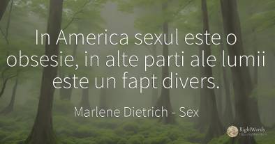 In America sexul este o obsesie, in alte parti ale lumii...
