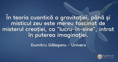 În teoria cuantică a gravitaţiei, până şi misticul zeu...