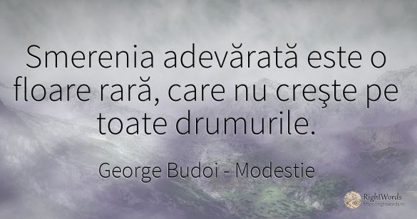 Smerenia adevărată este o floare rară, care nu creşte pe...